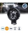 GloboStar® 85439 Vehicle & JEEP Work Lights - Φώτα Εργασίας για Οχήματα και JEEP με V Light DRL & Φλας LED High Power 45W DC 9-36V Αδιάβροχo IP67 Πορτοκαλί & Ψυχρό Λευκό 6000K M17 x Π8 x Υ21cm